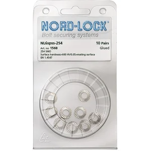 NORD-LOCK Keilsicherungsscheiben NL 6spss-254, Edelstahl A4 - Blister SB-10