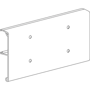 TERNO Clipadapterprofil 1380 für bauseitige Holzblende L=150 mm Alu natur