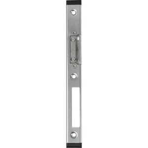 Schließblech GU-Secury verstellbar links, Falz 11 mm, verzinkt silber