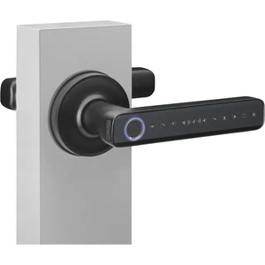 MARCHESI Drückergarnitur Office R mit Fingerprint,Zifferncode,rund,schwarz