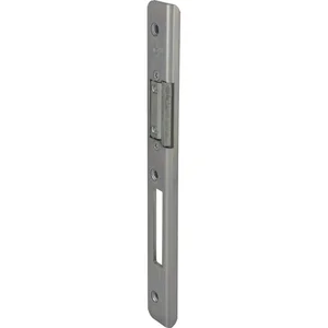 GU Schließblech verdeckt m. Austauschstück, Y = 13 mm, Stahl dekorsilber, links