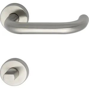 MARCHESI Drückergarnitur HARMONIE - auf Rosette WC, 38 - 45, Edelstahl matt