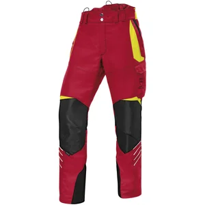 KÜBLER Schnittschutzhose Forest rot/gelb XL