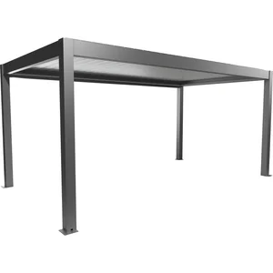 BIOHORT Pergola Gr. 5,5 x 3 quarzgrau/weiß