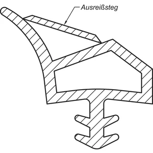 Innentürdichtung AC 4689, Kunststoff braun