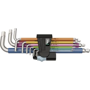 WERA Sechskant Stiftschlüssel-Satz 3950/9 Hex-Plus Edelstahl 1 9-teilig