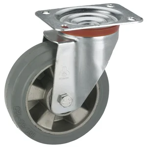 DÖRNER + HELMER Lenkrolle Elastik Alufelge 250 mm 300 kg