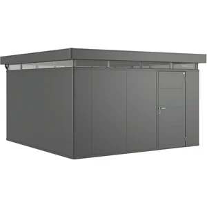BIOHORT Gerätehaus CasaNova 4 x 4 dunkelgrau-metallic Türe rechts