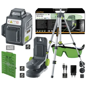 LASERLINER Multifunktions-Linienlaser PocketPlane 3G Set 3,7 V 3,6 Ah Li-Ion