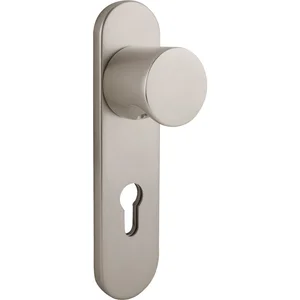 Knopfkurzschild 3054/5162DZAFH, PZ 88 mm, Edelstahl satiniert