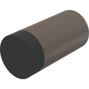 KWS Wandtürpuffer 2070, ø 30 mm, Länge 60 mm, Aluminium dunkelbraun eloxiert