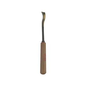 STUBAI Bildhauer-Stechbeitel geschliffen mit Holzheft Form 36 Breite 2 mm
