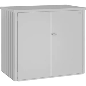 BIOHORT Mülltonnenbox Alex Duo silber