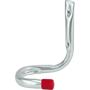 Fahrrad Wandhaken 150 x 150 x 110 mm verzinkt rot gummiert