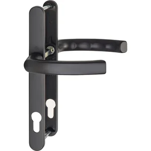 Drückergarnitur LIÈGE - auf Schmalschild 24 mm, 67 - 72, schwarz matt
