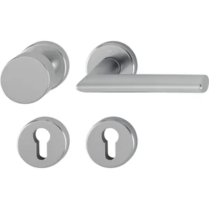 HOPPE Wechselgarnitur STOCKHOLM auf Rosette, Aluminium Edelstahl-Effekt