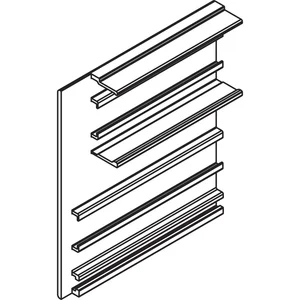 HAWA-Junior 80/100 Z Abdeckkappe Clipblende 59 mm links silber