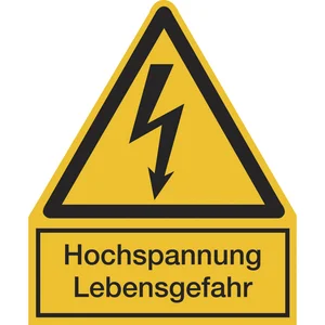 Warnschild Hochspannung Lebensgefahr 251 x 210 mm