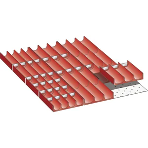 LISTA Einteilungsmaterial Muldensatz 27E x 36E für Fronthöhe 50-200 mm