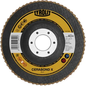TYROLIT Schleiflamellenteller Premium*** Cerabond X gerade Ø 125 mm Korn 60