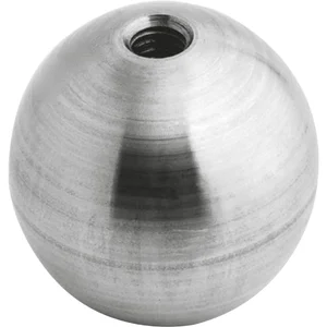 CROSO Vollkugel mit einseitigem Sackgewinde M6, Kugel ø 25 mm,Edelstahl V2A