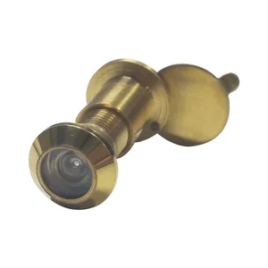 Türgucker ø 12 mm, Weitwinkel 170°, TS 20-35 mm, Messing poliert