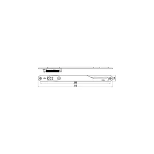 IMH-ABS Mitnehmerhaken GF UNI 24 V Gr.2, 315 x 24 mm,schwarz verzinkt,DIN links
