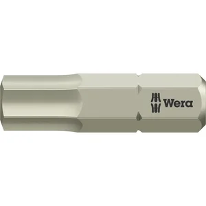 WERA Bit-Einsatz Edelstahl 3840/1TS 1/4"sechskant 6.0/25 mm Innensechskant