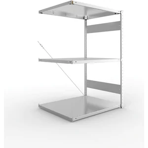 META Steck-Anbauregal 1500 x 1000 x 800 mm 3 Fachböden 230 kg