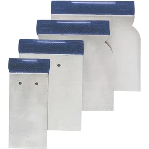 Flächenspachtel ( Japanspachtel ) aus Bandstahl mit Griffleiste Breite 80 mm