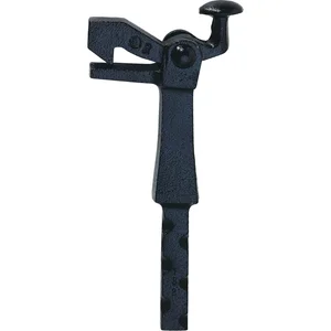 Torhalter 1303 Gr. 2, Länge sichtbar 117mm,Bodenmontage,Temperguss schwarz lack.