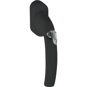 HOPPE Fenstergriff ATLANTA sperrbar Secustik, Aluminium schwarz matt