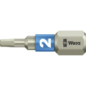 WERA Bit-Einsatz Edelstahl 3840/1TS 1/4"sechskant 2.0/25 mm Innensechskant