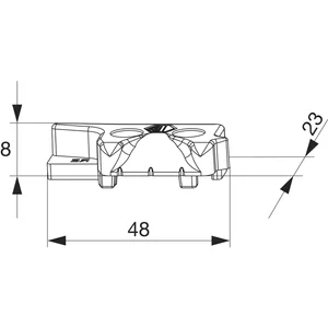 MACO MM Hebeteil PVC 12/20-13, GEALAN/IVAPER/KÖMMERLING, rechts, silber (356397)