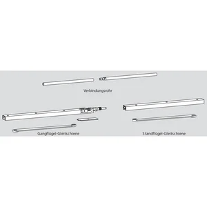 DORMAKABA Gleitschiene G 96 GSR K8/K12 kurz