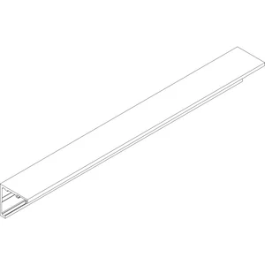 DORMA-Glas Muto 80 Laufschiene auf Maß Wandmontage Edelstahl-Effekt