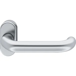 FSB FH-Rahmentürdrücker 97 0625 Hochhaltefeder ovale Rosette Edelstahl matt