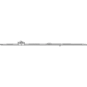 ROTO NT/NX DK-Getriebe Komfort SH DM 15 mm L=690 mm 1V Zapfen silber