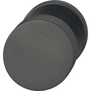 FSB Türknopf 23 0829 03600 FH-AGL fest auf Rosette,Aluminium schwarz matt