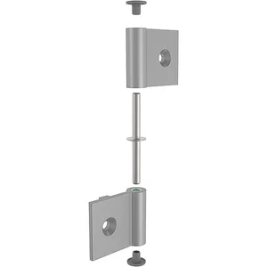 FATH Aluminium-Scharnier leicht 43 x 43 mm Nut 8