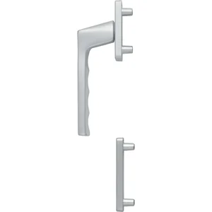 HOPPE Fenstergriff-Halbgarnitur TOULON außen hoch, Aluminium silber eloxiert