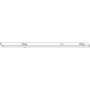 MACO Unterlage für Falzecklagerband MAMMUT, Stärke 3 mm, silber (363307)