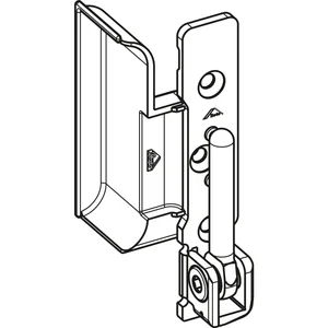ROTO NT/NX Ecklager E5/T Holz 5/18-13 einfräsbar mit Fräsabdeckung 130 kg rechts