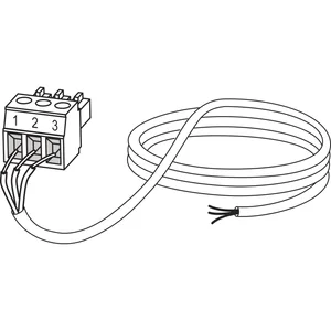 HAUTAU Anschlussleitung SBS Comfort Drive 24V 3-poliger Stecker L=3 m grau