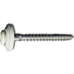 Spenglerschraube 4.5x 35 TX20 Edelstahl A2 Kopf beschichtet RAL9002 grauweiß