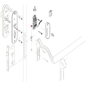 SALTO Panikstangenkit XS4 One KPB40, für Panikstange BKS oder ECO schwarz