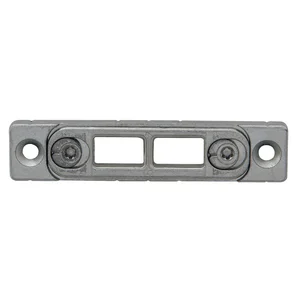 MACO Riegelschließteil Euronut 6/8/4, 2 Schlitze, 12L, silber (26610)