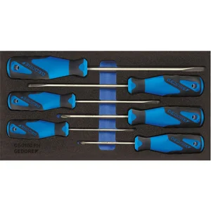 GEDORE Schraubendreher-Satz 1500 CT1-2150 PH in 1/3 CT-Modul 6-tlg