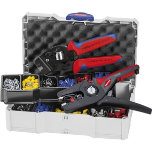 KNIPEX Crimpsortiment Aderendhülsen im Systainer + Crimpzange + Abisolierzange