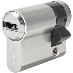 ABUS Einbauhalbzylinder X12R, gleichsperrend, 40 mm, vernickelt matt